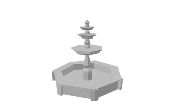 Fountain 3D Model Thumbnail
