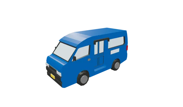 Angkot 3D Model Thumbnail