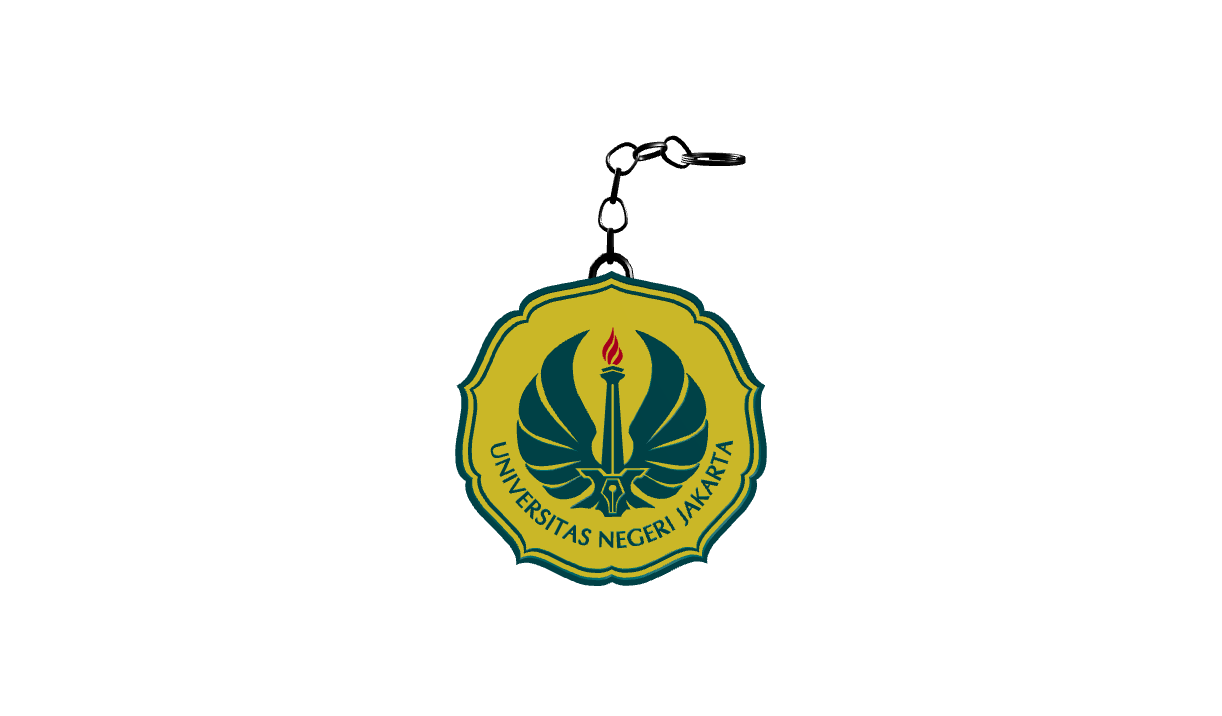 Gantungan Kunci UNJ 3D Model Thumbnail