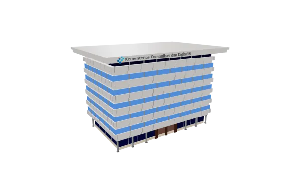 Gedung KOMDIGI RI 3D Model Thumbnail