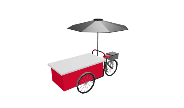 Kopi Keliling 3D Model Logo