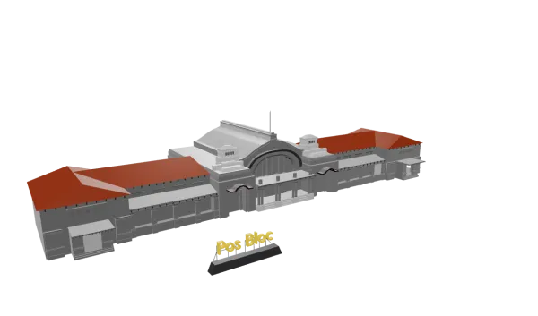 POS BLOC PS.BARU 3D Model Logo